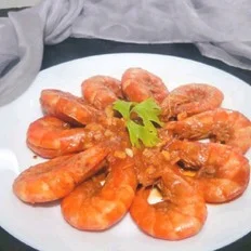 番茄虾的做法-家常味炒菜谱